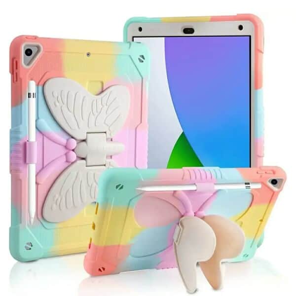 For Samsung Galaxy TAB Butterfly Fancy Shockproof Heavy Duty Kickstand Case Cover