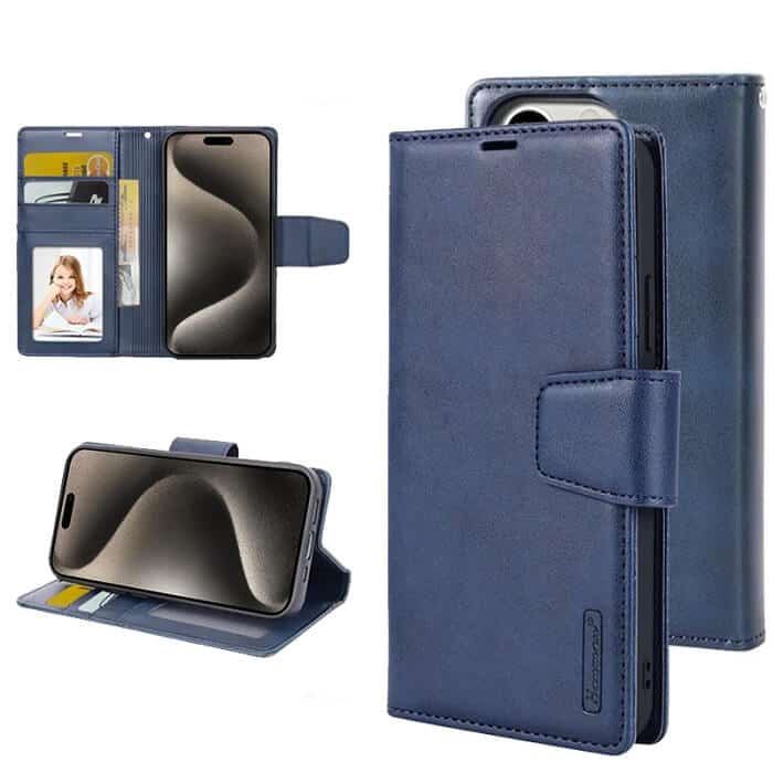 Genuine Hanman Wallet Leather Flip Case Cover For Apple iPhone All Models