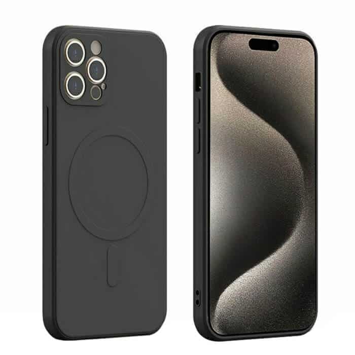 For Apple iPhone 16 | 15 | 14 | 13 | 12 | 11 Series MagSafe Magnetic Silicone Silky Soft Touch Full Protective Anti Scratch Case Cover