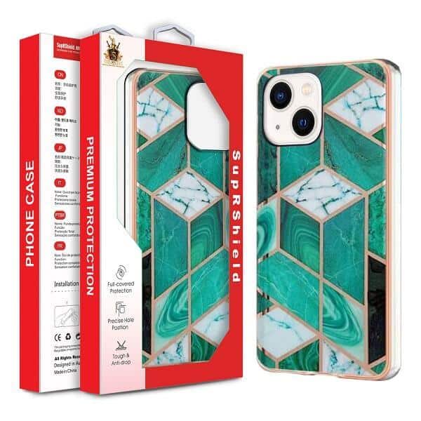 For Apple iPhone Hard back Marble Pattern Slim Design Enhanced Camera and Screen Protection Girls and Women Cover