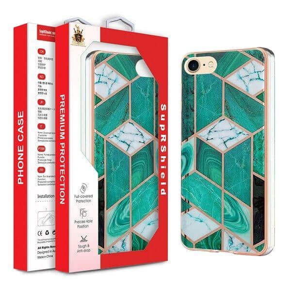 For Apple iPhone Hard back Marble Pattern Slim Design Enhanced Camera and Screen Protection Girls and Women Cover