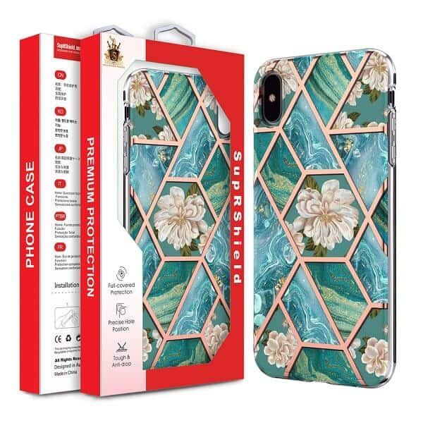 For Apple iPhone Hard back Marble Pattern Slim Design Enhanced Camera and Screen Protection Girls and Women Cover