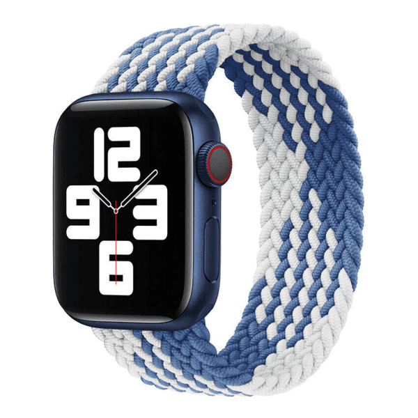 For Apple iWatch Stretchy Braided Loop 38/ 40/ 41/ 42/ 44/ 45/ 49mm Nylon Fabric Strap Wristband
