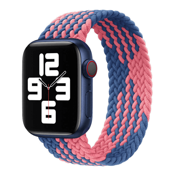 For Apple iWatch Stretchy Braided Loop 38/ 40/ 41/ 42/ 44/ 45/ 49mm Nylon Fabric Strap Wristband