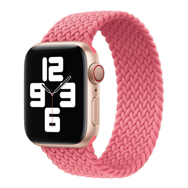 For Apple iWatch Stretchy Braided Loop 38/ 40/ 41/ 42/ 44/ 45/ 49mm Nylon Fabric Strap Wristband
