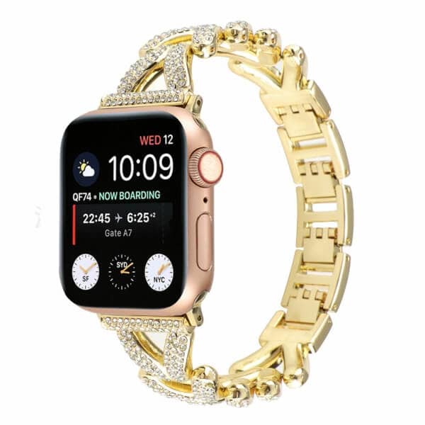 For Samsung Galaxy Watch 3 45MM 46MM Gear S3 Clasic /Frontier Wristband V Shape Bling Rhinestones Loop Strap