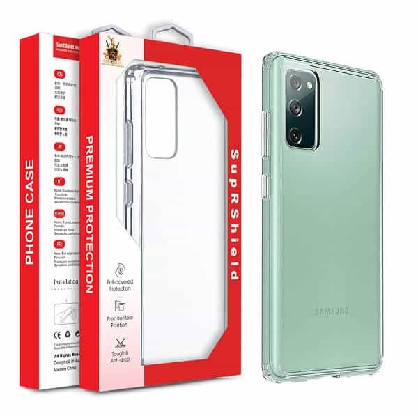 For Galaxy S8 S9 S23 S22 S21 S20 FE Plus Ultra Clear Case Slim With 4 Corners Hard Back Soft Bumper Cover