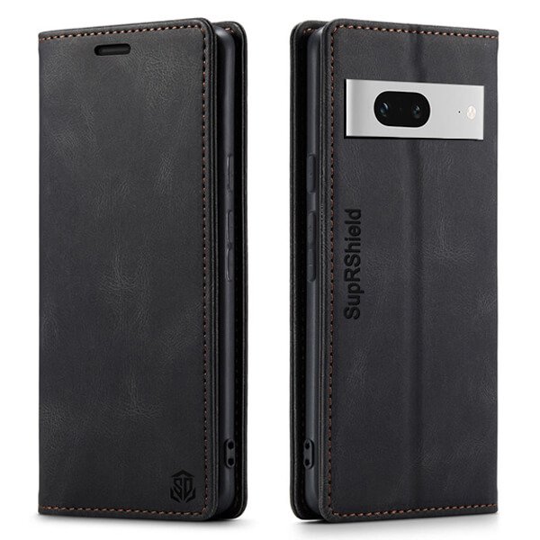 For Google Pixel Case RFID Blocking Retro Flip Premium Leather Card Holder Wallet Cover