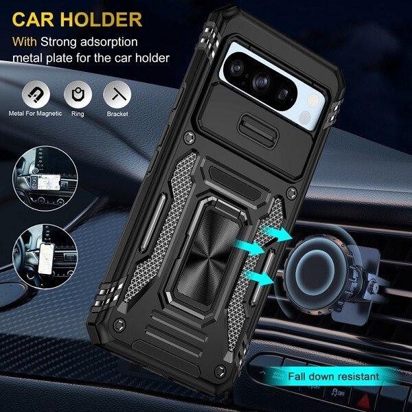 For Google Pixel Magnetic Ring Rugged Shockproof Case Heavy Duty Protective Back Cover