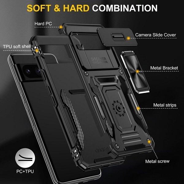 For Google Pixel Magnetic Ring Rugged Shockproof Case Heavy Duty Protective Back Cover