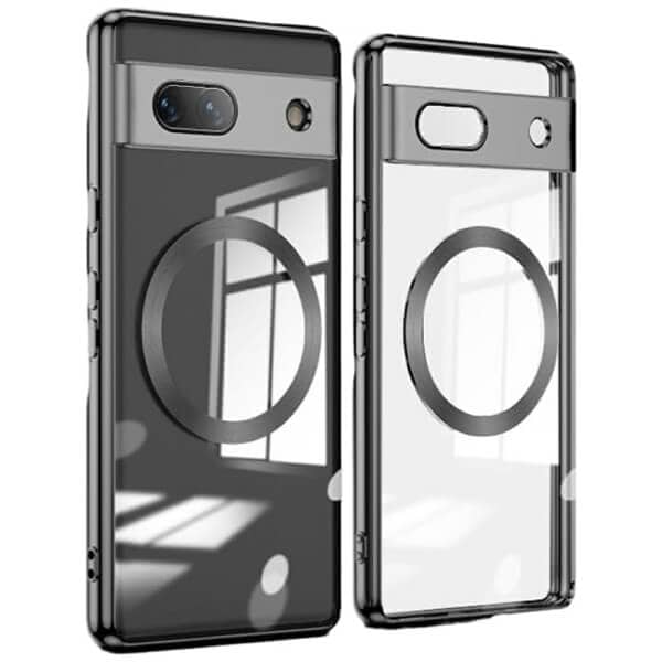 For Google Pixel 8/8Pro/7A MagSafe Magnetic Case HaloLock Shockproof Scratch Resistant Back Clear Protective Cover