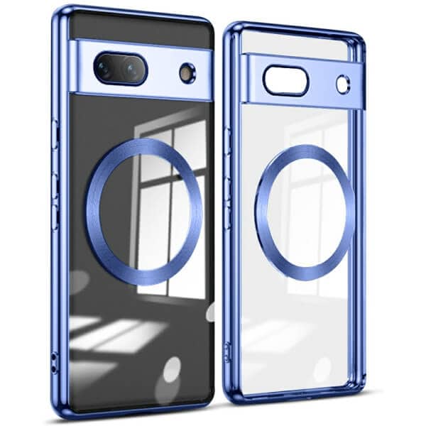 For Google Pixel 8/8Pro/7A MagSafe Magnetic Case HaloLock Shockproof Scratch Resistant Back Clear Protective Cover