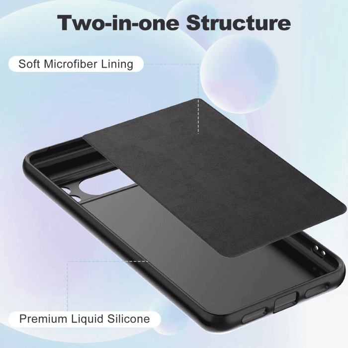 For Google Pixel 8/Pixel 8A /Pixel 8 Pro MagSafe Liquid Silicone Silky Soft Touch Full Protective Anti Scratch Cover with Microfiber Lining Back Case