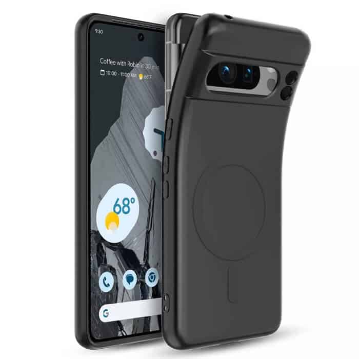 For Google Pixel 8/Pixel 8A /Pixel 8 Pro MagSafe Liquid Silicone Silky Soft Touch Full Protective Anti Scratch Cover with Microfiber Lining Back Case