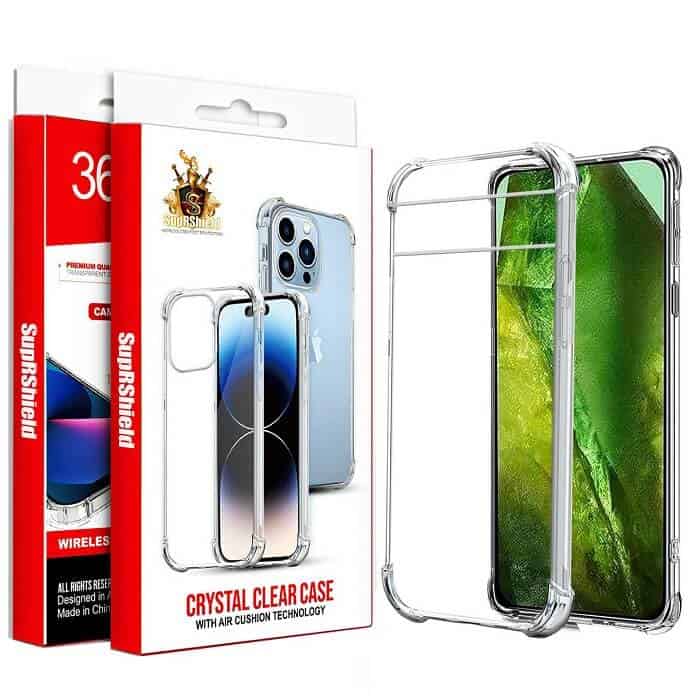 For Google Pixel Clear Case Shockproof Tough Gel Clear Transparent Air Cushion Cover (Transparent)