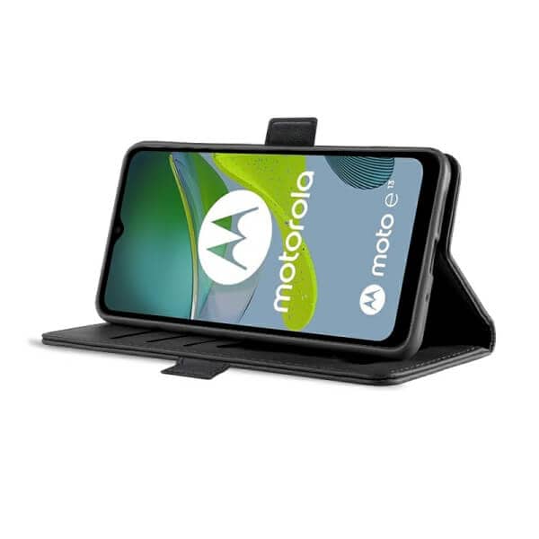 For Motorola Moto SupRShield Wallet Leather Card Holder Flip Protective Case Cover