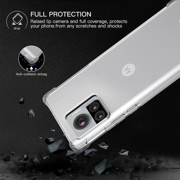 For Motorola Moto Edge 30 Ultra SupRShield Heavy Clear Case Shockproof Duty Soft Tough Gel Transparent Air Cushion Bumper Phone Back Cover