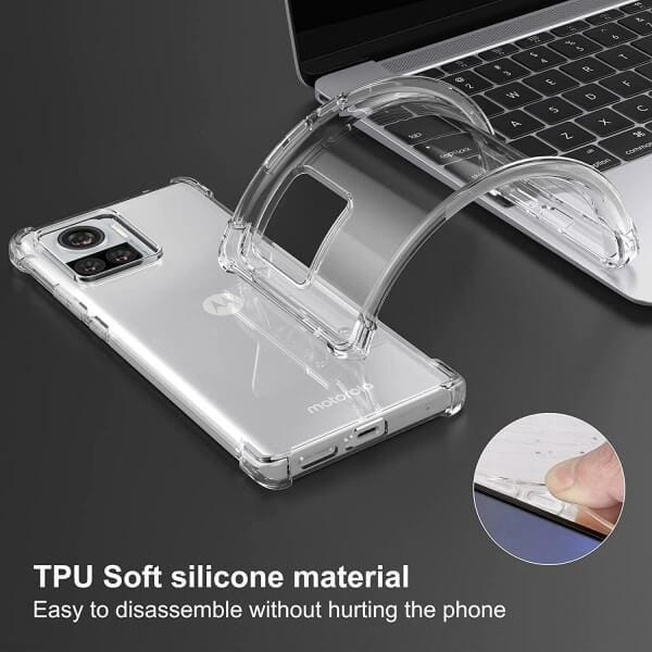 For Motorola Moto Edge 30 Ultra SupRShield Heavy Clear Case Shockproof Duty Soft Tough Gel Transparent Air Cushion Bumper Phone Back Cover