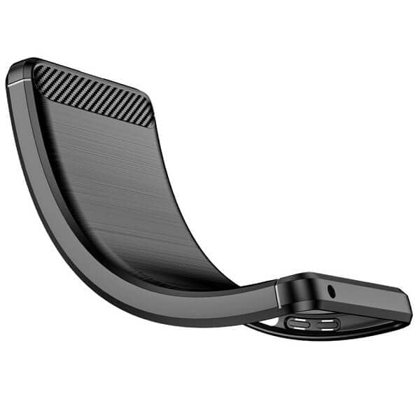 For Motorola Moto E32 Rugged Shockproof Case Carbon Fiber Heavy Duty Rugged Cover (Black)