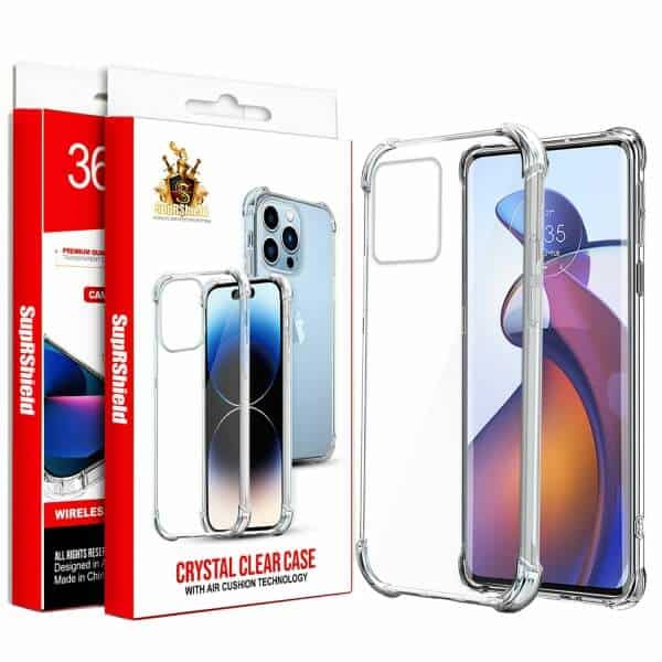 For Motorola Moto Edge 30 Fusion SupRShield Heavy Clear Case Shockproof Duty Soft Tough Gel Transparent Air Cushion Bumper Phone Back Cover