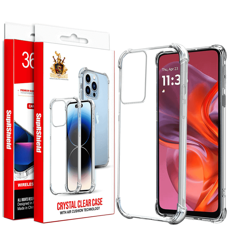 For Motorola Moto SupRShield Heavy Duty Soft Clear Shockproof Case Cover