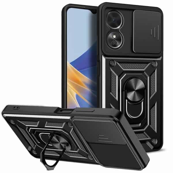 For Oppo Magnetic Ring Rugged Shockproof Case Heavy Duty Protective Back Cover