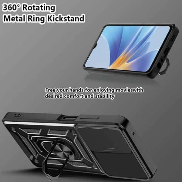 For Oppo Magnetic Ring Rugged Shockproof Case Heavy Duty Protective Back Cover