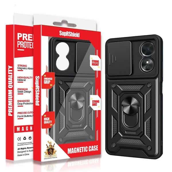 For Oppo Magnetic Ring Rugged Shockproof Case Heavy Duty Protective Back Cover