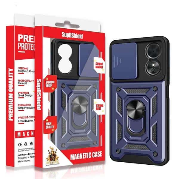 For Oppo Magnetic Ring Rugged Shockproof Case Heavy Duty Protective Back Cover