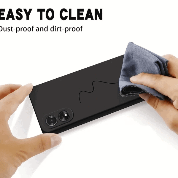 For Oppo A18A38 4G Silicone Silky Soft Touch Full Protective Anti Scratch Cover with Microfiber Lining Back Case