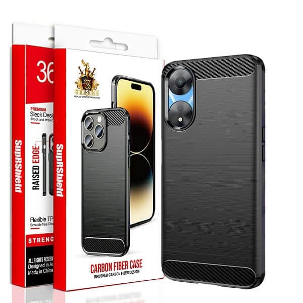 For Oppo Case Shockproof Heavy Duty Rugged Anti Knock Back Cover (Black)