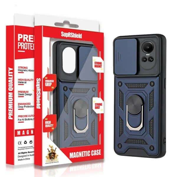 For Oppo Magnetic Ring Rugged Shockproof Case Heavy Duty Protective Back Cover