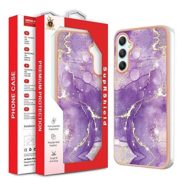 For Samsung Galaxy A Series Hard back Marble Pattern Slim Design Enhanced Camera and Screen Protection Girls and Women Cover