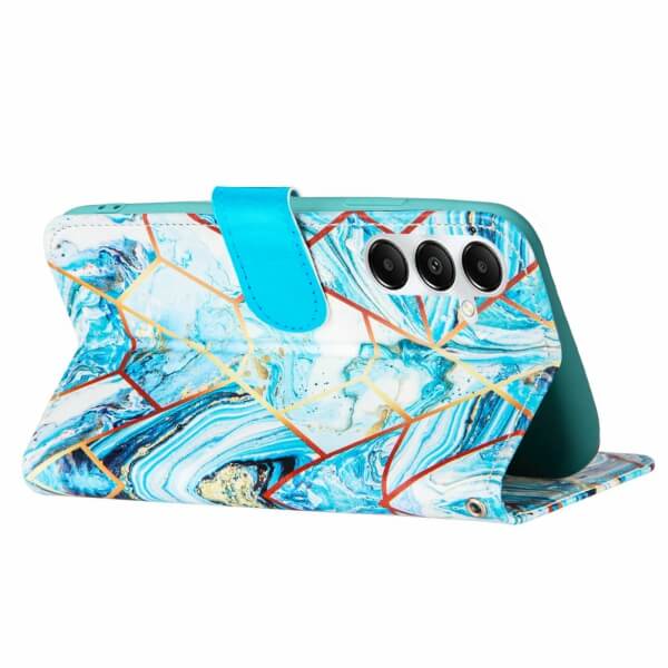 For Samsung Galaxy A05S/A15/A25/A35/A55 Case SupRShield Marble Painting Pattern Flip Wallet Leather Card Slots Shockproof Cover