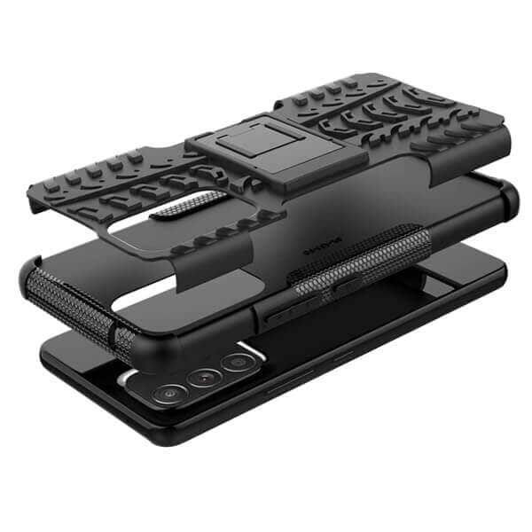 For Samsung Galaxy A13 4G Heavy Duty Case Shockproof Rugged Protective Cover (Black)