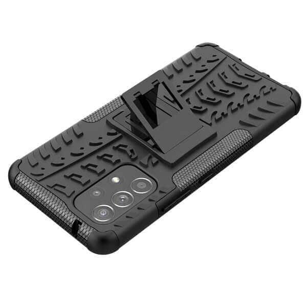 For Samsung Galaxy A13 4G Heavy Duty Case Shockproof Rugged Protective Cover (Black)