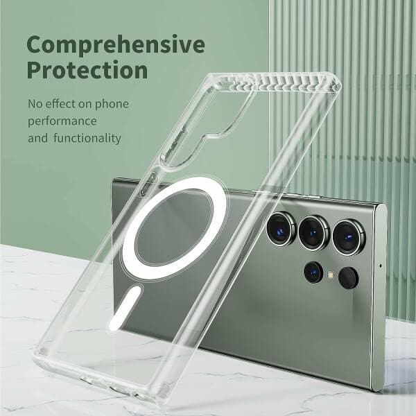 For Samsung Galaxy Clear MagSafe Magnetic Shockproof Case Cover