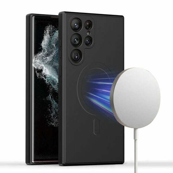 For Samsung Galaxy MagSafe Magnetic Silicone Silky Soft Touch Full Protective Anti Scratch Case Cover