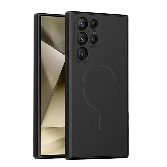 For Samsung Galaxy MagSafe Magnetic Silicone Silky Soft Touch Full Protective Anti Scratch Case Cover