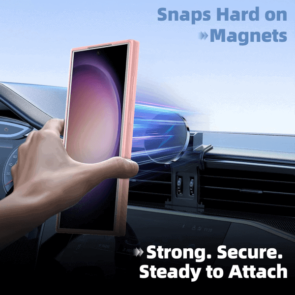 For Samsung Galaxy MagSafe Magnetic Silicone Silky Soft Touch Full Protective Anti Scratch Case Cover