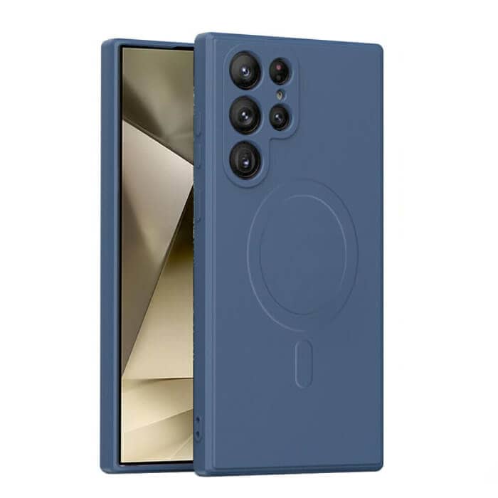 For Samsung Galaxy MagSafe Magnetic Silicone Silky Soft Touch Full Protective Anti Scratch Case Cover