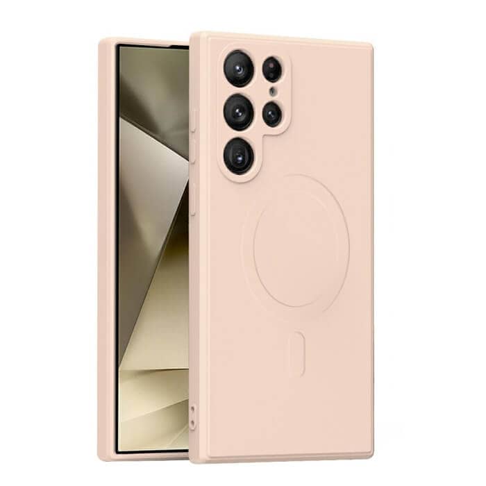 For Samsung Galaxy MagSafe Magnetic Silicone Silky Soft Touch Full Protective Anti Scratch Case Cover