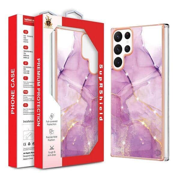 For Samsung Galaxy S Series Case Hard back Marble Pattern Slim Design Enhanced Camera and Screen Protection Girls and Women Cover