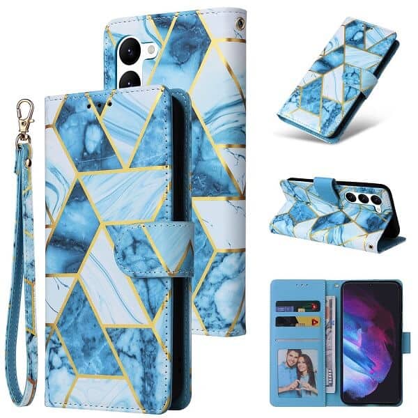 For Samsung Galaxy S Series Case Fashion Marble Painting Pattern Flip Wallet Case Leather Card Slots Stand Cover