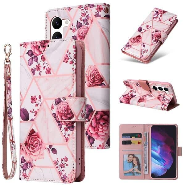 For Samsung Galaxy S Series Case Fashion Marble Painting Pattern Flip Wallet Case Leather Card Slots Stand Cover