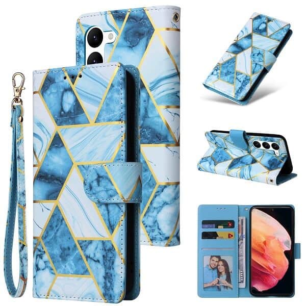 For Samsung Galaxy S Series Case Fashion Marble Painting Pattern Flip Wallet Case Leather Card Slots Stand Cover