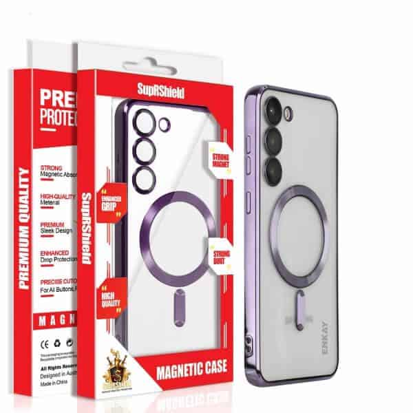 For Samsung Galaxy S25 S24 S23 S22 S21 Ultra Edge MagSafe Magnetic Case with HaloLock Shockproof Military Grade Protection Clear Cover