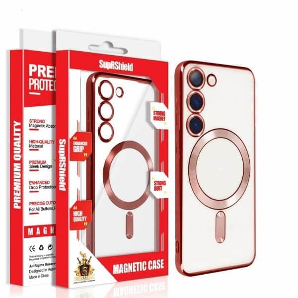 For Samsung Galaxy S25 S24 S23 S22 S21 Ultra Edge MagSafe Magnetic Case with HaloLock Shockproof Military Grade Protection Clear Cover