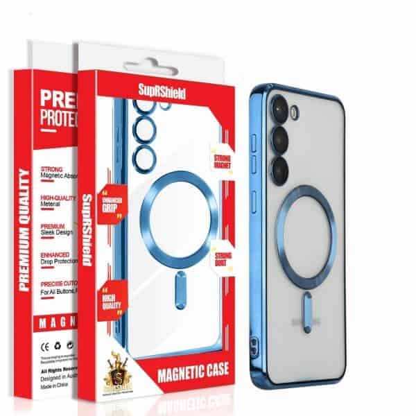 For Samsung Galaxy S25 S24 S23 S22 S21 Ultra Edge MagSafe Magnetic Case with HaloLock Shockproof Military Grade Protection Clear Cover