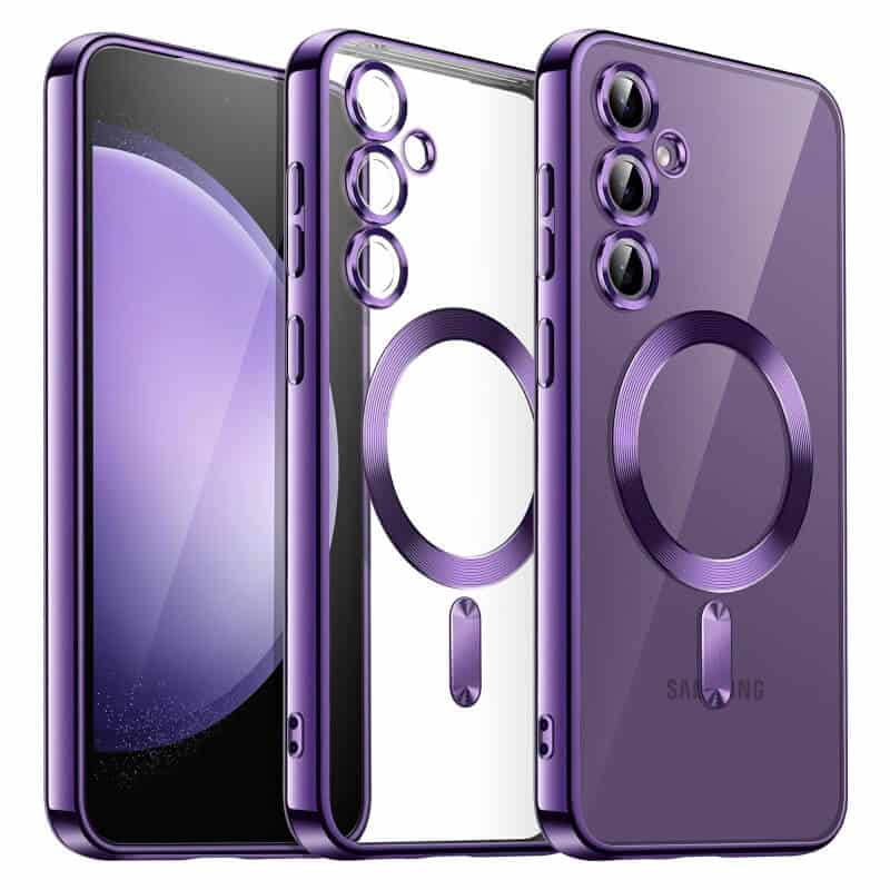 For Samsung Galaxy S25 S24 S23 S22 S21 Ultra Edge MagSafe Magnetic Case with HaloLock Shockproof Military Grade Protection Clear Cover